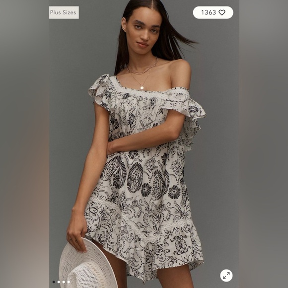 Anthropologie Dresses & Skirts - Maeve by Anthropologie Flutter-Sleeve Babydoll Mini Dress